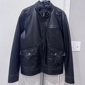Retro Leather Moto Jacket